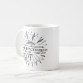 Vintage Sonnenblume Kaffeetasse (Vorderseite Links)