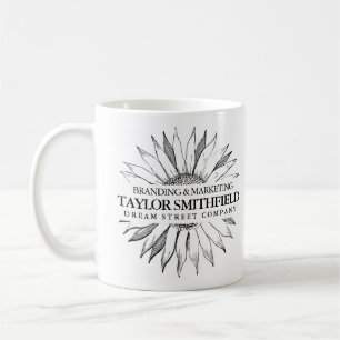 Vintage Sonnenblume Kaffeetasse