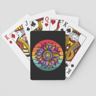 Vintage-Sonnenblume Muttertagsgeschenk Blumen Für Spielkarten