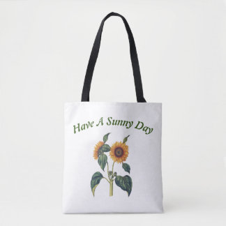 Vintage Sonnenblume "Schöner Tag" Tasche