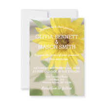 Vintage Sonnenblume-strukturierte Hochzeits-Karte