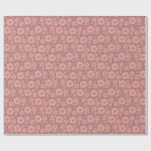 Vintage-Sonnenblumen-Blumenmuster Geschenkpapier (Flach)