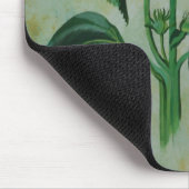Vintage Sonnenblumen Botanische Kunst Mousepad (Ecke)
