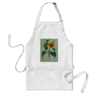Vintage Sonnenblumen Botanische Kunst Schürze