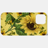 Vintage Sonnenblumen Case-Mate iPhone Hülle (Rückseite (Horizontal))