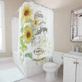 Vintage Sonnenblumen Duschvorhang (Beispiel)