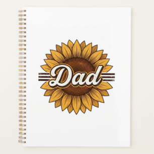 Vintage-Sonnenblumen-Engraving-Shirt-Design für Vä Planer