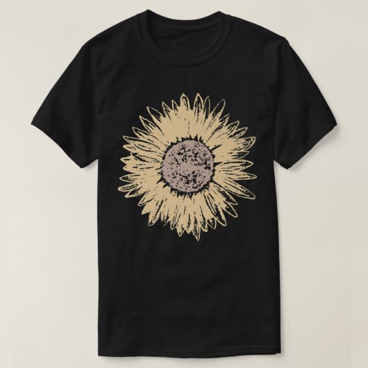 Vintage Sonnenblumen Herbst Frauen im Herbst T-Shirt (Design vorne)