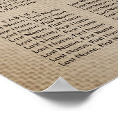 Vintage Sonnenblumen-Hochzeitsstift 8 Poster (Ecke)