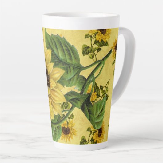 Vintage Sonnenblumen Milchtasse (Rechte Ecke)