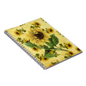 Vintage Sonnenblumen Notizblock (Rechte Seite)