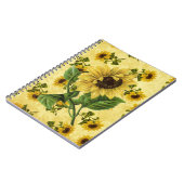 Vintage Sonnenblumen Notizblock (Linke Seite)