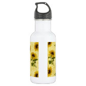 Vintage Sonnenblumen Trinkflasche (Rückseite)
