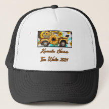 Vintage Sonnenblumen Trucker. Harris - Walz 2024