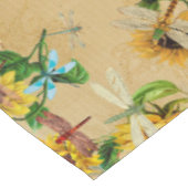 Vintage Sonnenblumen und Libellen Tischdecke (Schrägansicht)