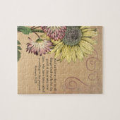 Vintage Sonnenblumenblume Puzzle (Horizontal)