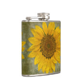 Vintage Sonnenblumenflasche Flachmann (Rechts)
