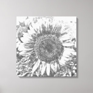 Vintage Sonnenblumenkunst #2 - Wandbedeckte Leinwa Leinwanddruck