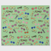 Vintage Sonnenbrille Art Geschenkpapier (Flach)