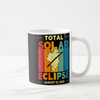 Vintage Sonnenfinsternis 2026 Grönland Totale Fins Kaffeetasse