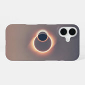 Vintage Sonnenfinsternis iPhone 16 Hülle (Rückseite (Horizontal))