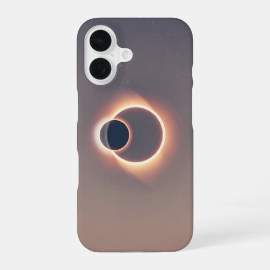 Vintage Sonnenfinsternis iPhone 16 Hülle (Rückseite)