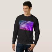 Vintage sonnengebleichte Küste von Long Beach, CA Sweatshirt (Vorne ganz)