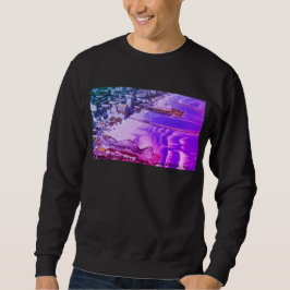Vintage sonnengebleichte Küste von Long Beach, CA Sweatshirt