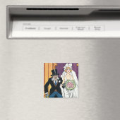 Vintage Sonnenhochzeit, Mai-Dezember-Romance Magnet (In Situ (Geschirrspüler))