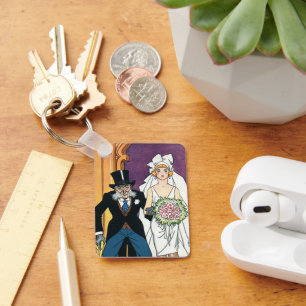 Vintage Sonnenhochzeit, Mai-Dezember-Romance Schlüsselanhänger