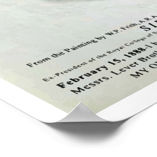 Vintage Sonnenlicht-Seifenwerbung Poster (Ecke)