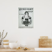 Vintage Sonnenlicht-Seifenwerbung Poster (Küche)