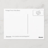 Vintage Sonnenpolsterbären Postkarte (Rückseite)