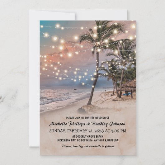 Vintage Sonnenstrahlen Einladung (Vorderseite)