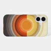 Vintage-Sonnenstrahlung iPhone 16 Hülle (Rückseite (Horizontal))