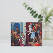 Vintage Sonnenstufe Postkarte (Stehend Vorderseite)