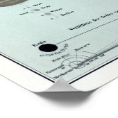 Vintage Sonnensystemastronomische Planeten Poster (Ecke)