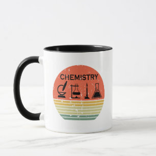 Vintage-Sonnenuntergang Chemie  Tasse