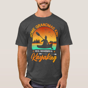 Vintage-Sonnenuntergang Einige Omas stricken Richt T-Shirt