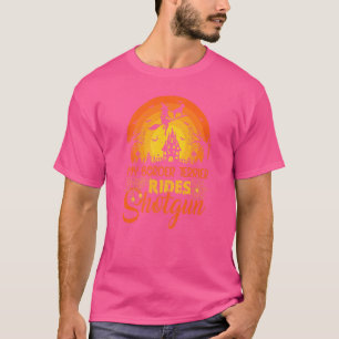 Vintage-Sonnenuntergang Mein Border Terrier Hund f T-Shirt