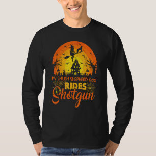 Vintage-Sonnenuntergang mein Shiloh Shepherd Hund T-Shirt