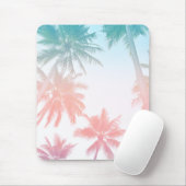 Vintage Sonnenuntergang mit Palmen Mousepad (Mit Mouse)