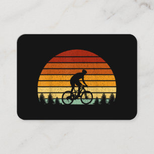 Vintage-Sonnenuntergang-Mountainbike-Geschenk für  Visitenkarte
