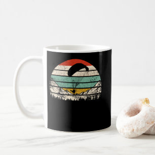 Vintage-Sonnenuntergang-Paragliding für Paraglider Kaffeetasse
