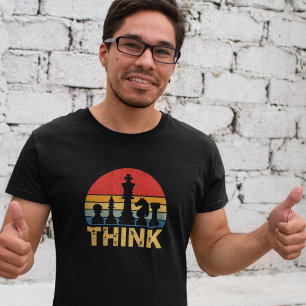 Vintage-Sonnenuntergang-Schach-Kunstwerk – Inspiri T-Shirt