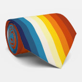 Vintage Sonnenuntergänge Farbenfrohe Regenbogenfar Krawatte (Gerollt)