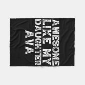 Vintage, sonnige Phantastisch wie meine Tochter Av Fleecedecke (Vorderseite (Horizontal))