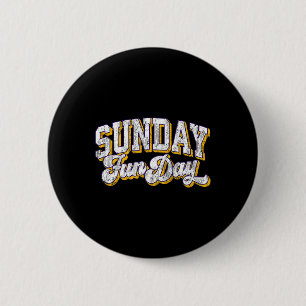 Vintage Sonntag Funday Minnesota Football Retro Sp Button
