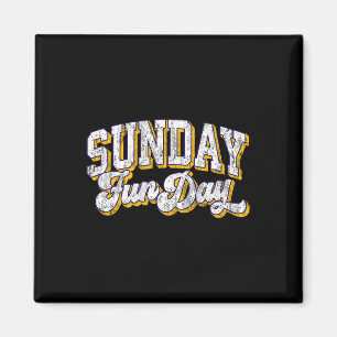 Vintage Sonntag Funday Minnesota Football Retro Sp Magnet