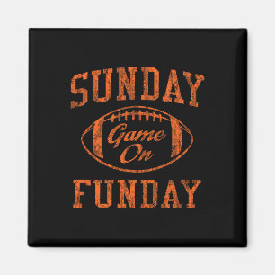 Vintage-Sonntag-Funday-T-Shirt Cleveland Football Magnet